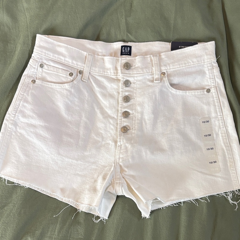 GAP Women's White Jean Shorts